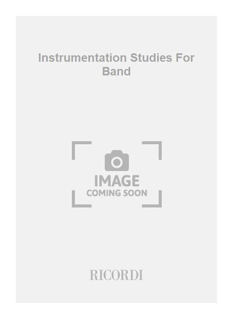 Instrumentation Studies For Band